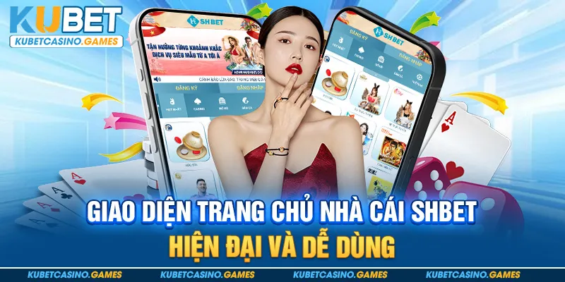 Giao diện trang chủ nhà cái SHBET hiện đại và dễ dùng